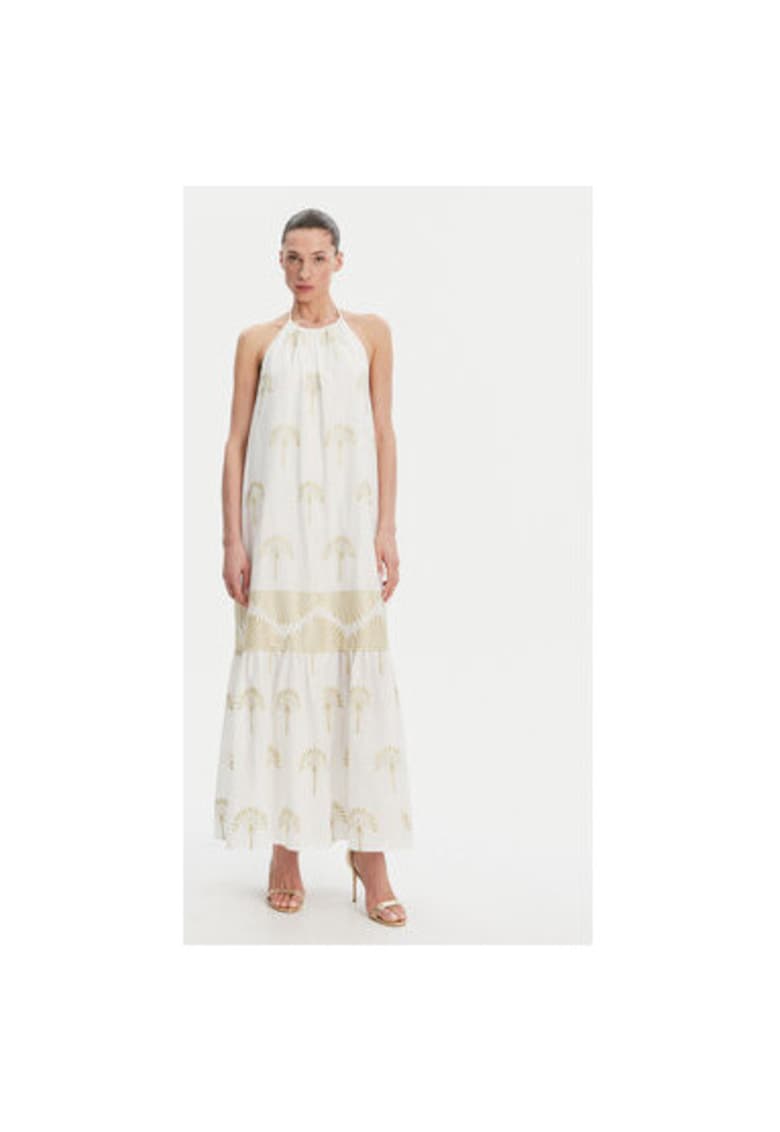 Oferte la Rochie de vara dama  P25CPAB02601 - Bumbac/Poliester - Alb - Alb