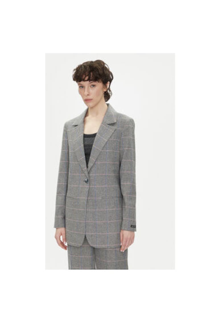 Oferte la Sacou dama  PL402503 - Lana/Poliester - Gri - Gri