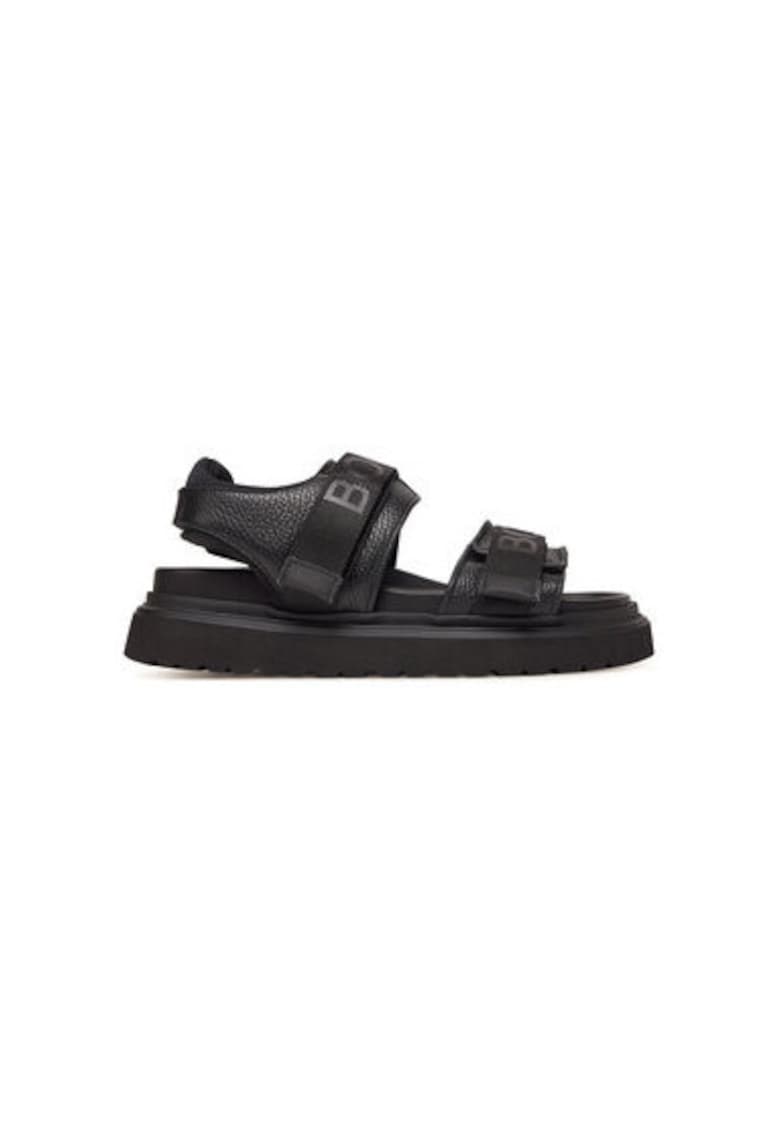 Oferte la Sandale barbati  12525201 - Piele naturala - Negru - Negru
