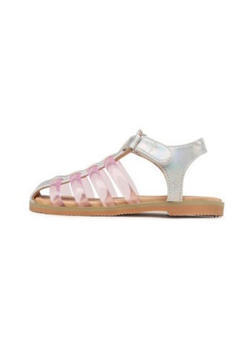 Oferte la Sandale fete  302545070 - Piele naturala - Argintiu - Argintiu