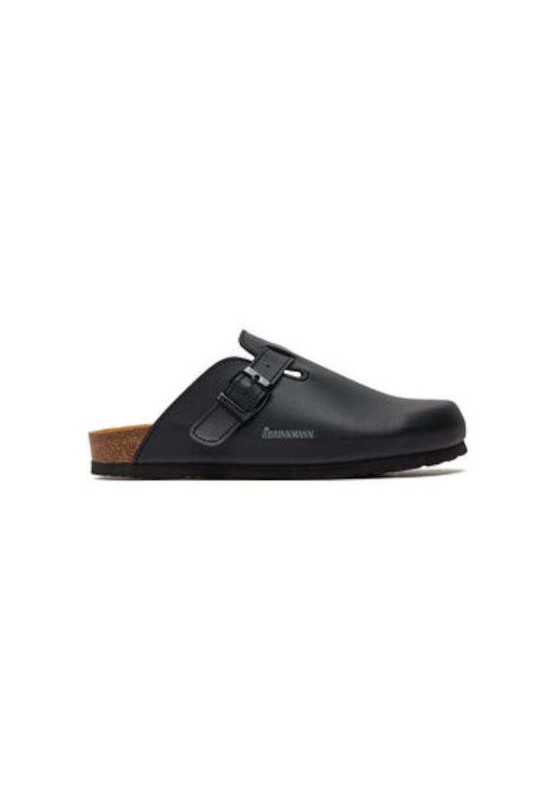 Oferte la Slapi barbati Dr Brinkmann - 600140 - Piele ecologica - Negru - Negru