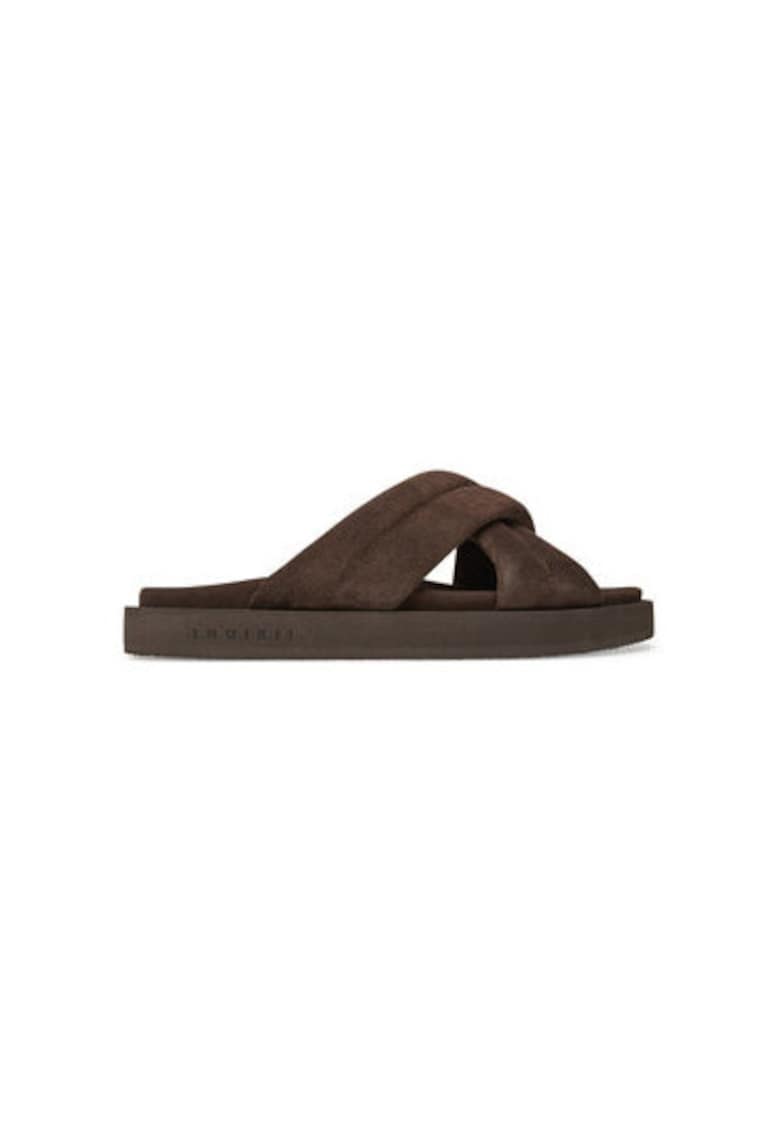 Oferte la Slapi barbati  50102 - Piele naturala - Maro - Maro