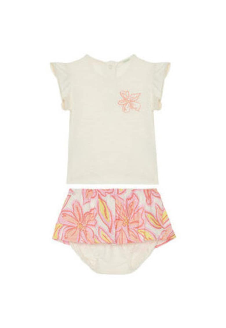 Oferte la Set tricou si pantaloni scurti fete  3O7SAK015 - Bej