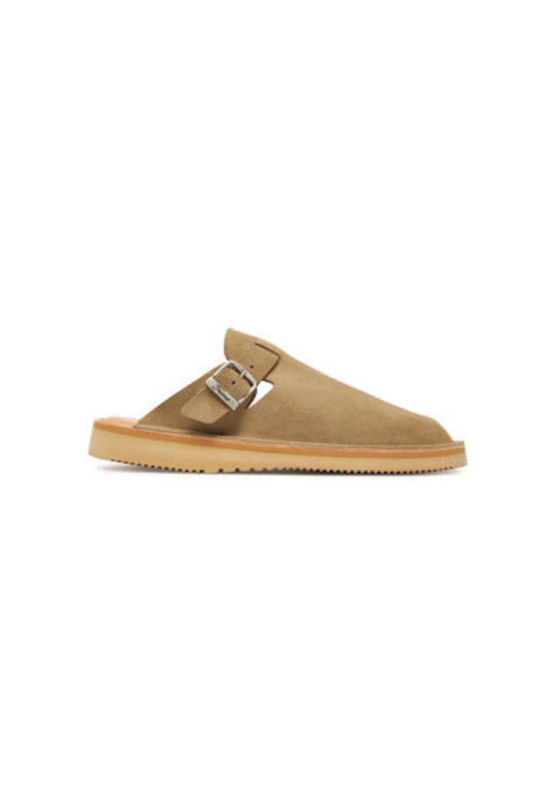Oferte la Slapi unisex  S100 - Piele naturala - Maro - Maro