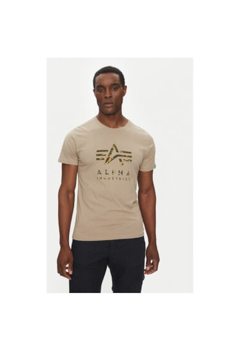 Oferte la Tricou barbati  146506 - Bumbac - Bej - Bej