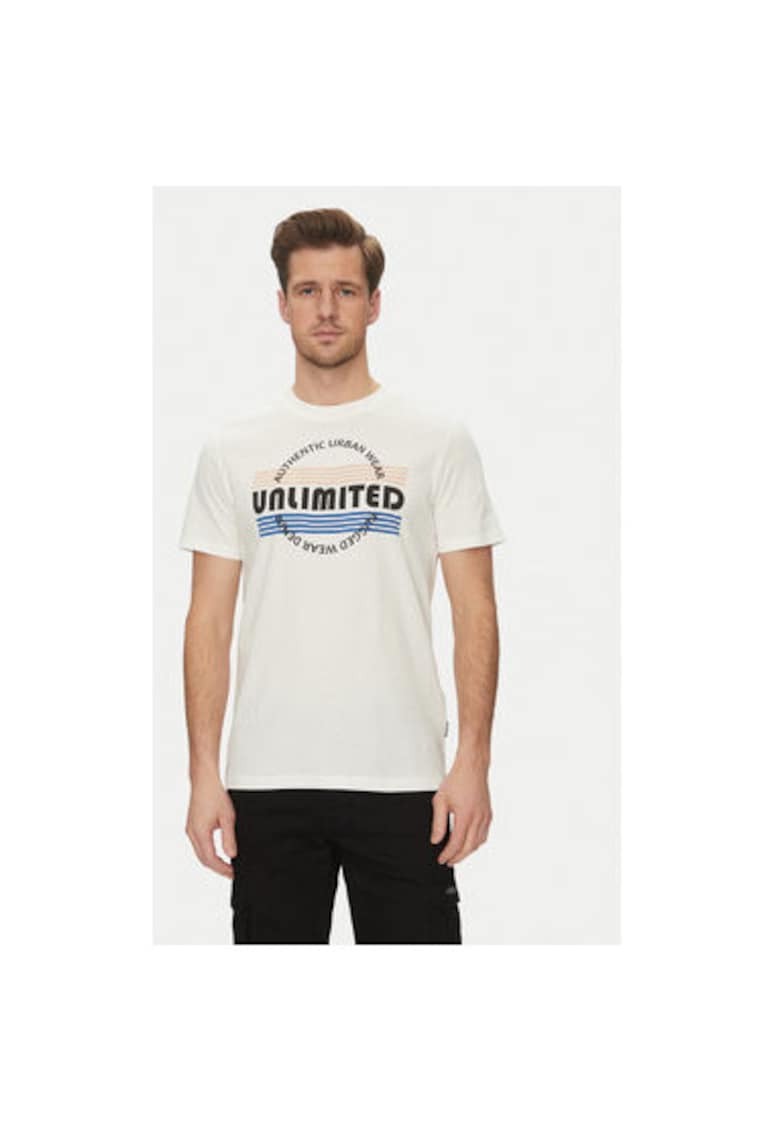 Oferte la Tricou barbati  20718276 - Bumbac - Alb - Alb