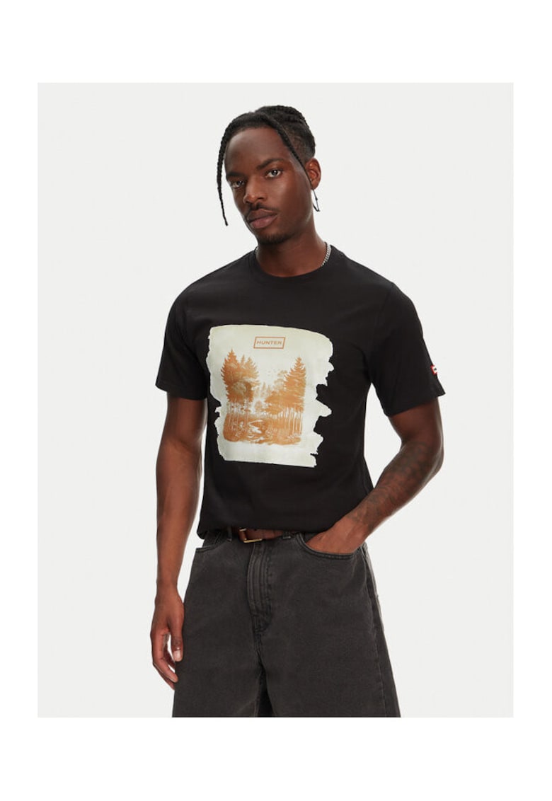 Oferte la Tricou barbati  HARM0033251 - Bumbac - Negru - Negru