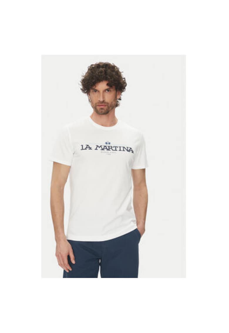 Oferte la Tricou barbati  MAR304 JS206 - Bumbac - Alb - Alb