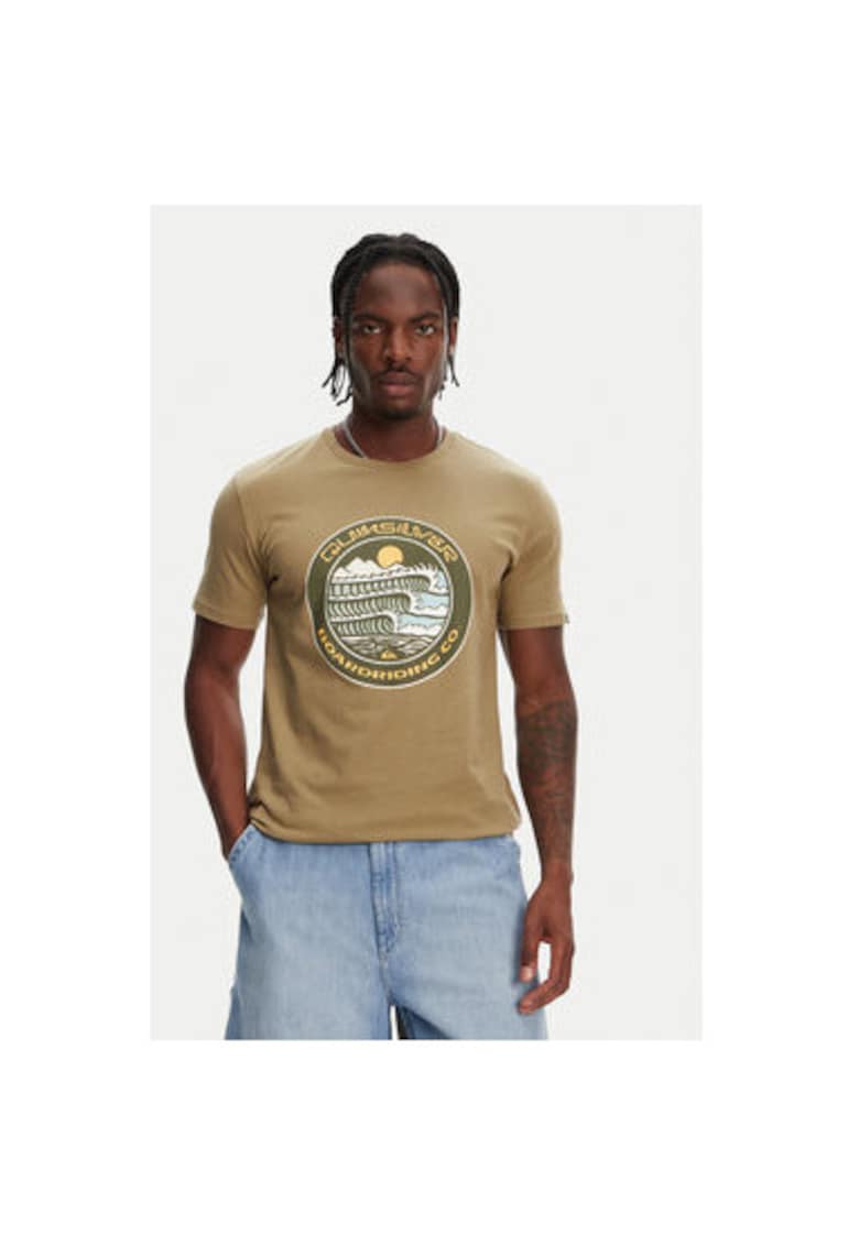 Oferte la Tricou barbati  EQYZT08051 - Bumbac - Kaki - Kaki