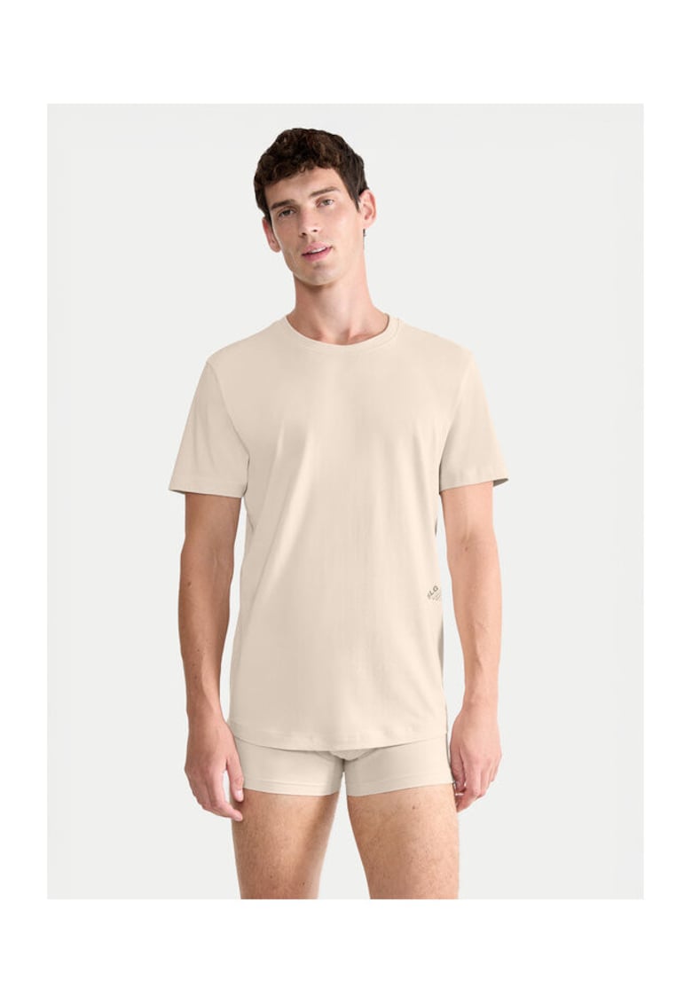Oferte la Tricou barbati  10215508 - Bumbac - Bej - Bej