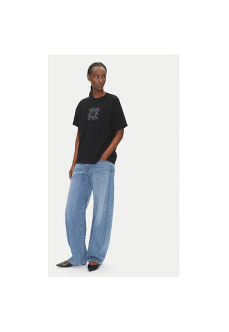 Oferte la Tricou dama  RD0119 - Bumbac - Negru - Negru