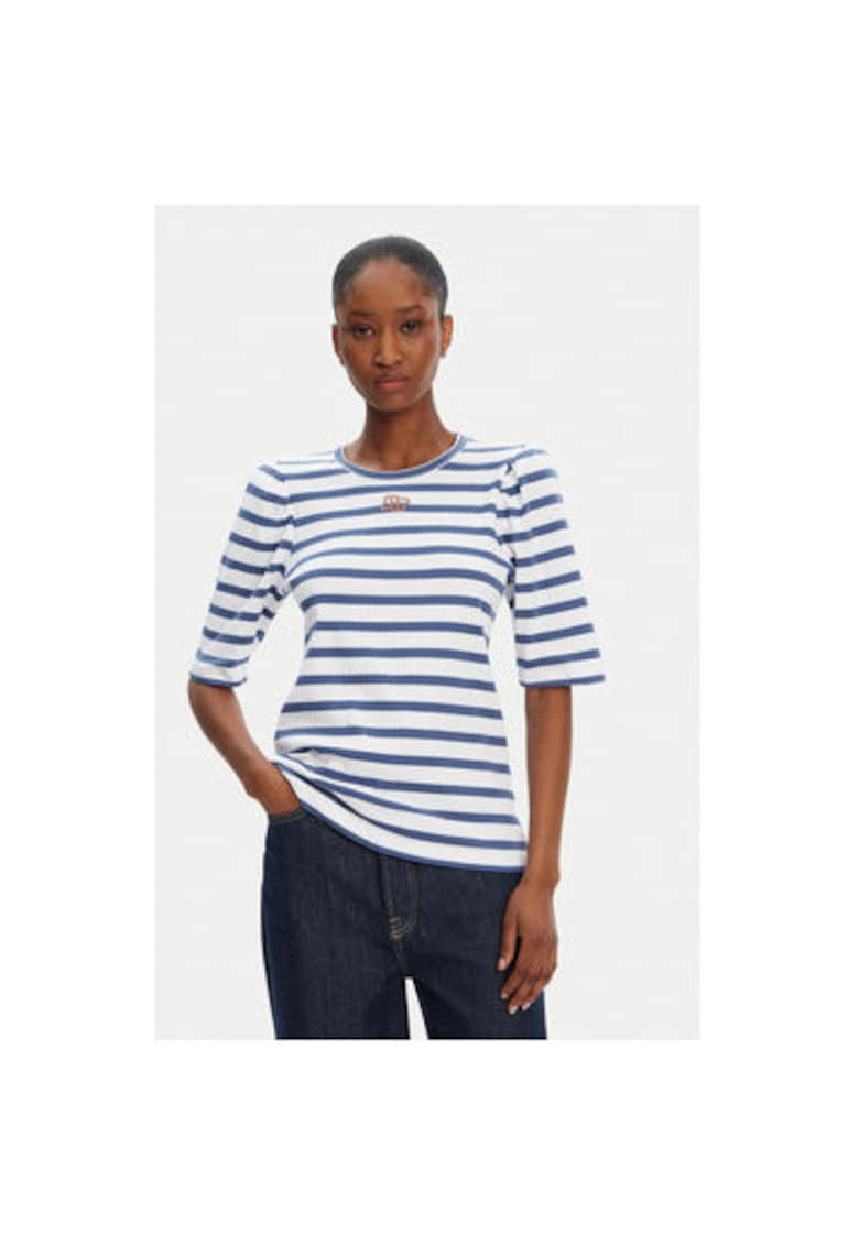 Oferte la Tricou dama  252110025264 - Bumbac organic - Albastru - Albastru