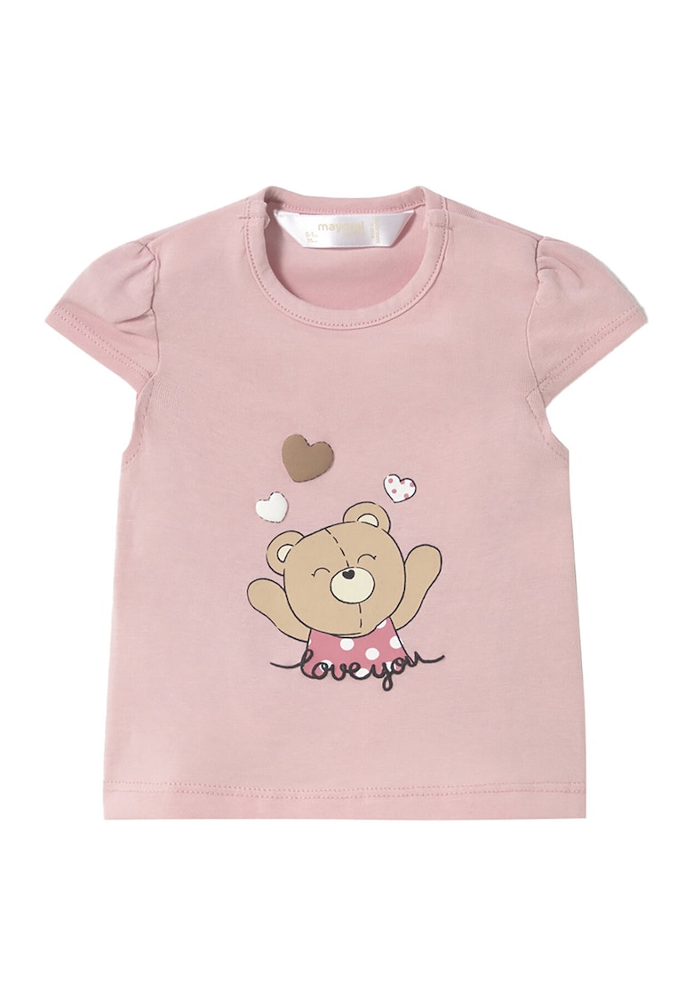 Oferte la Tricou fete  1070 - Bumbac/Elastan - Roz - Roz