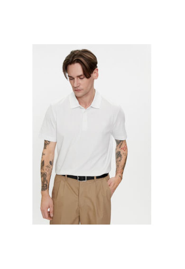 Oferte la Tricou polo barbati  10044 5190 - Bumbac - Alb - Alb