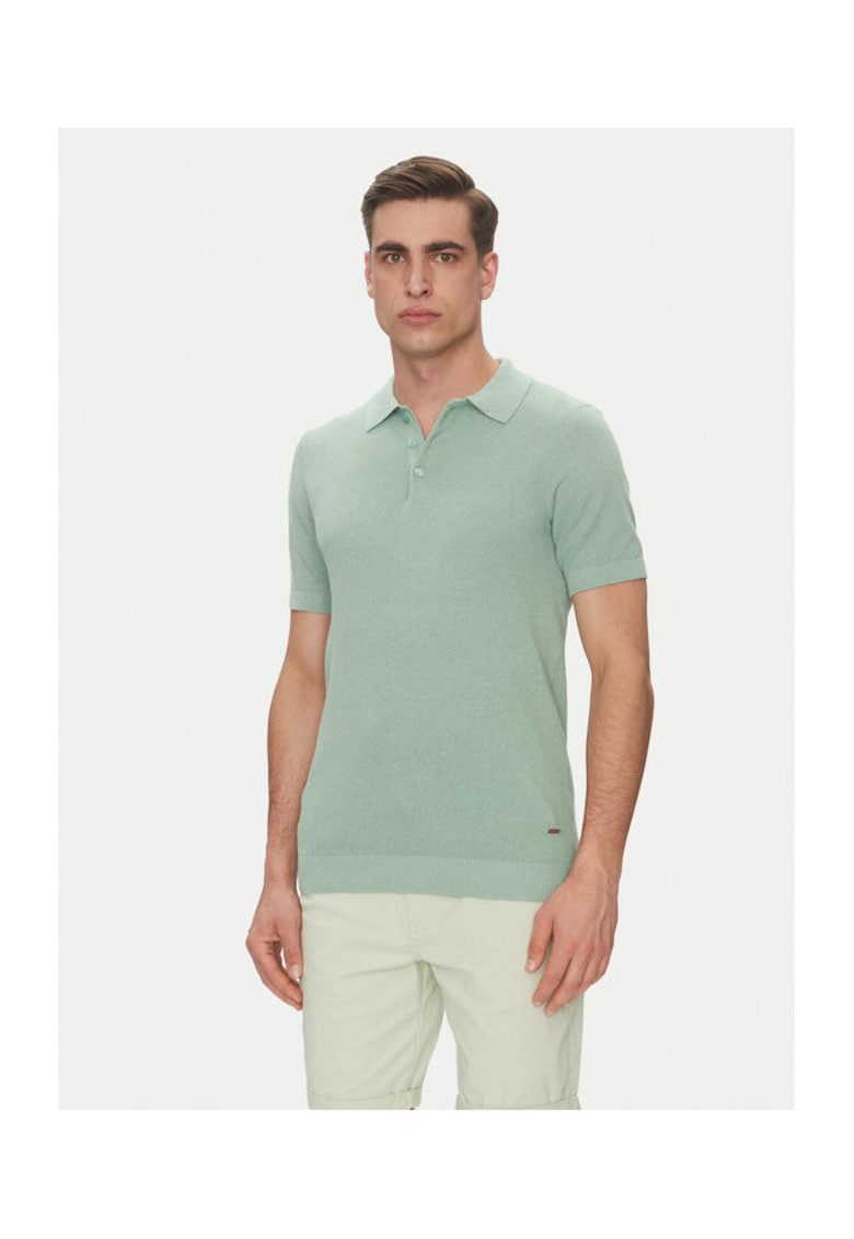 Oferte la Tricou Polo barbati  INVORM 30-485 - Bumbac/Poliester - Verde - Verde