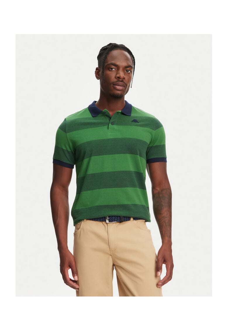 Oferte la Tricou polo barbati  64126KW - Bumbac - Verde - Verde