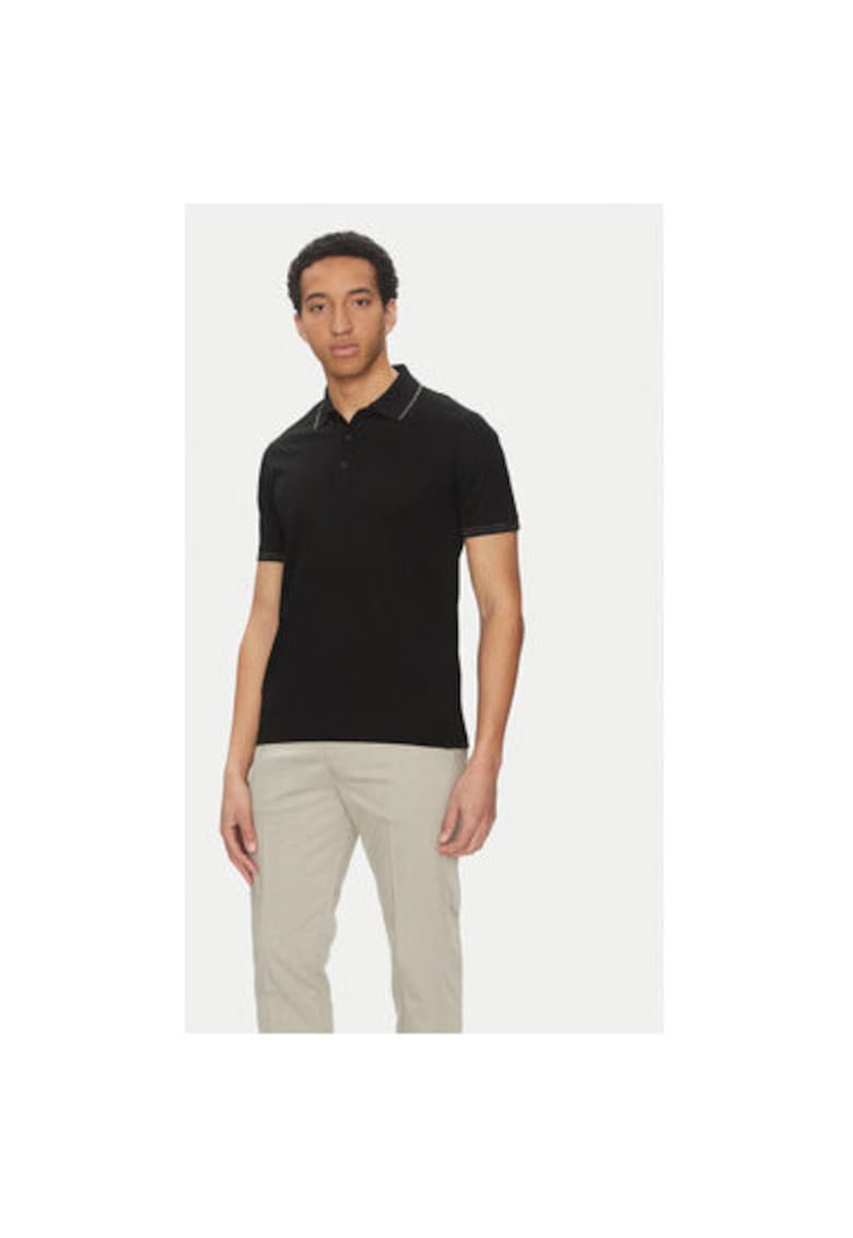 Oferte la Tricou polo barbati  25411236 - Bumbac - Negru - Negru