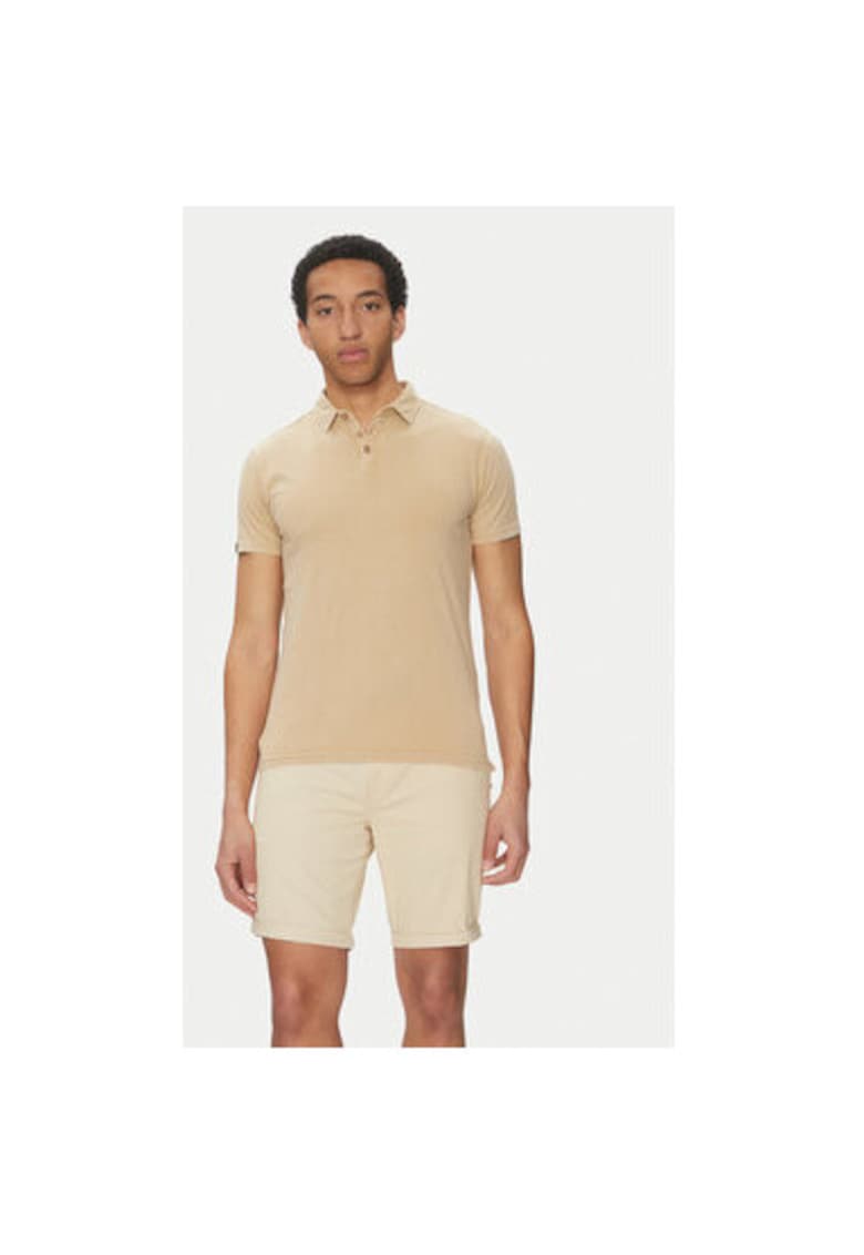 Oferte la Tricou barbati  INJAMIRO 41-143 - Bumbac - Bej - Bej