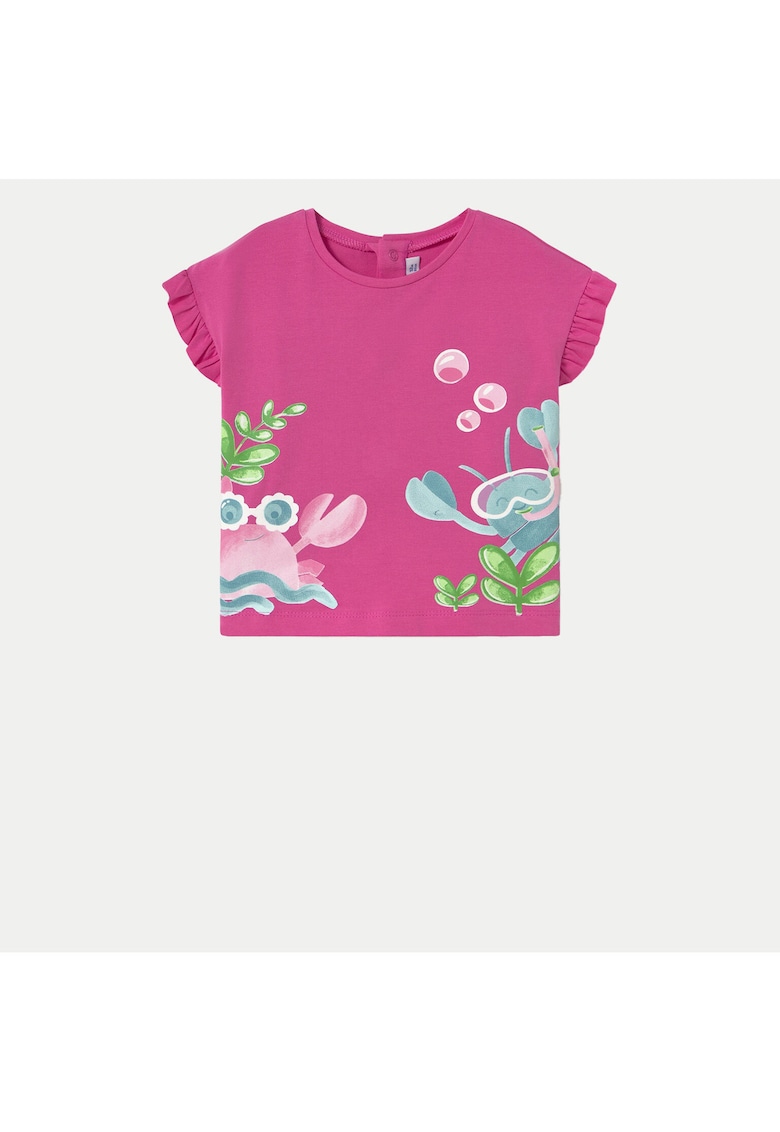 Oferte la Tricou fete  1048 - Bumbac/Elastan - Roz - Roz