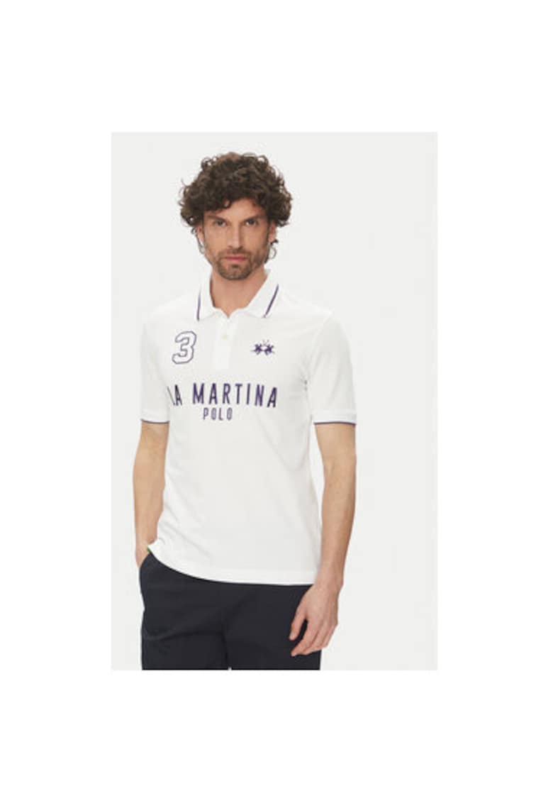 Oferte la Tricou polo barbati  PK001 - Bumbac - Alb - Alb