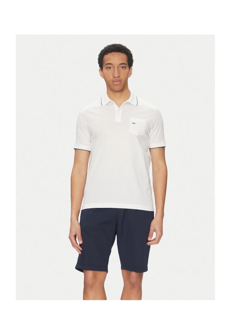 Oferte la Tricou polo barbati  25411209 - Bumbac - Alb - Alb