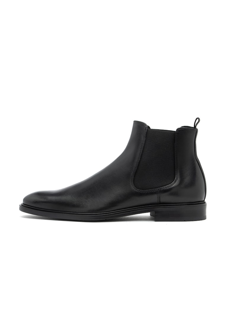 Oferte la Ghete Chelsea de piele - Negru