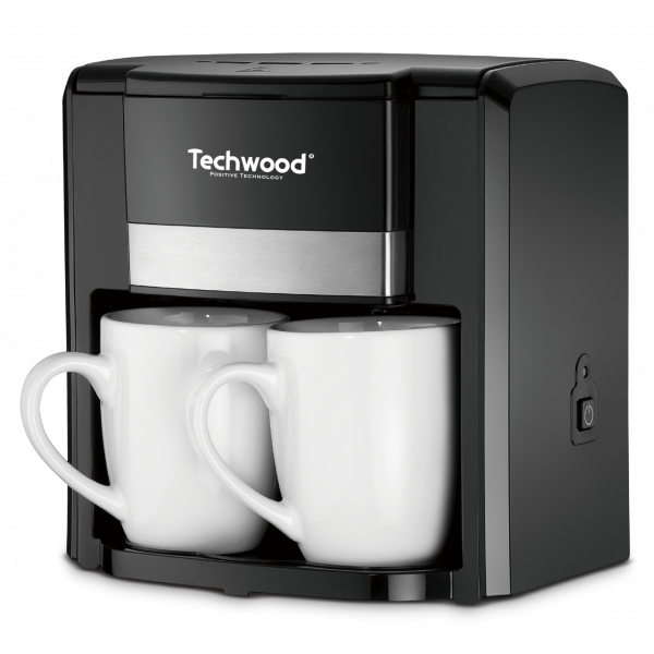 Oferte la Cafetiera DUO Techwood TCA-206, 0.6L, 2 cani ceramice