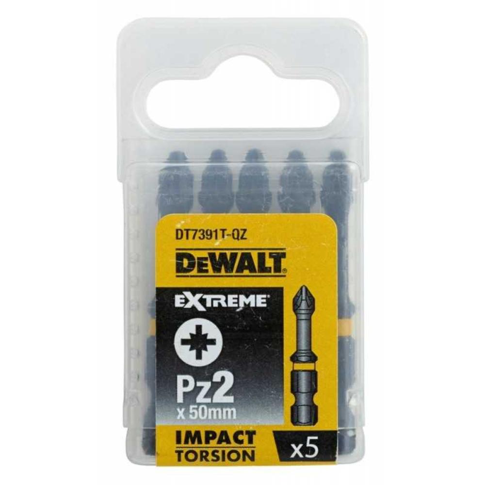 Oferte la Set biti de torsiune DeWalt DT7391T, PZ2, 5 buc, 50 mm