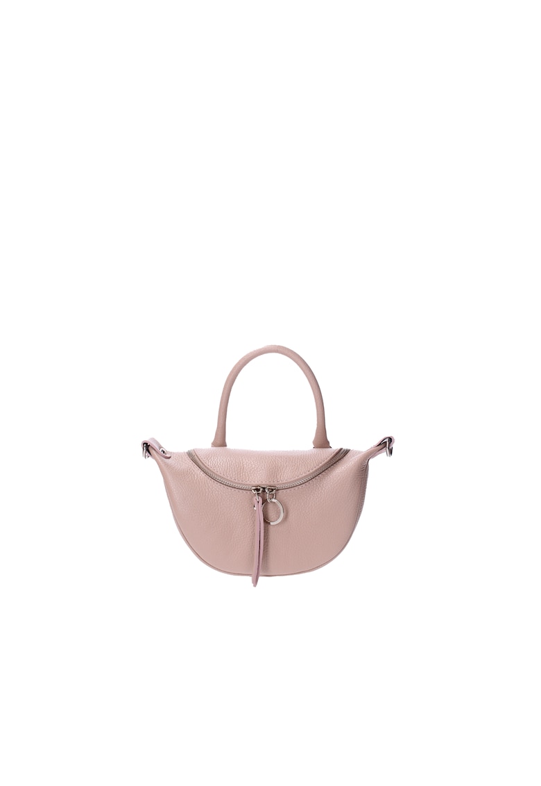 Oferte la Geanta crossbody de piele - Roz