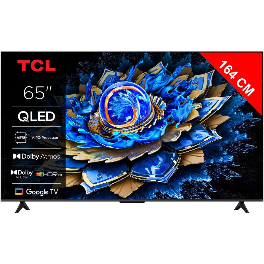 Oferte la Televizor Smart QLED Seria T69C 65Inch / 164CM Ultra HD 4K Google TV Clasa F Negru
