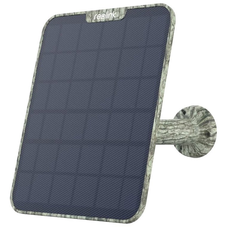 Oferte la Panou solar cu camuflaj pentru camere de vanatoare Reolink RLK-SOLAR-PANEL-2-USB-C-CAMO, mufa USB-C, cablu 4 m