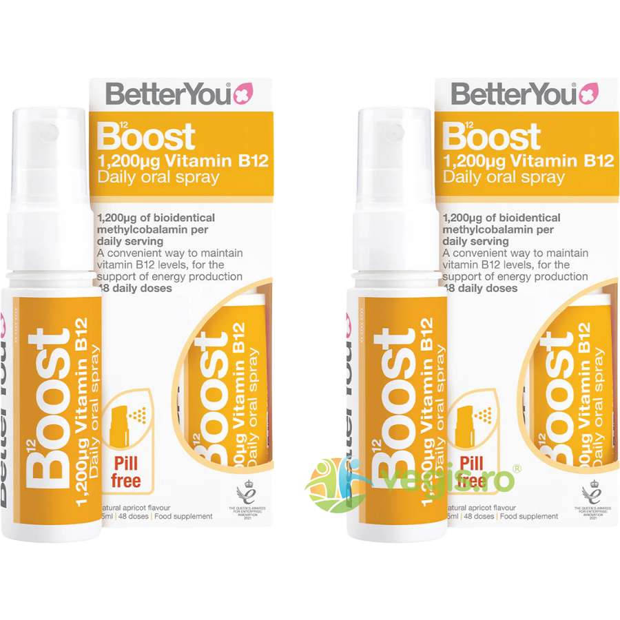 Oferte la Pachet Boost B12 Spray Oral 25ml + 25ml