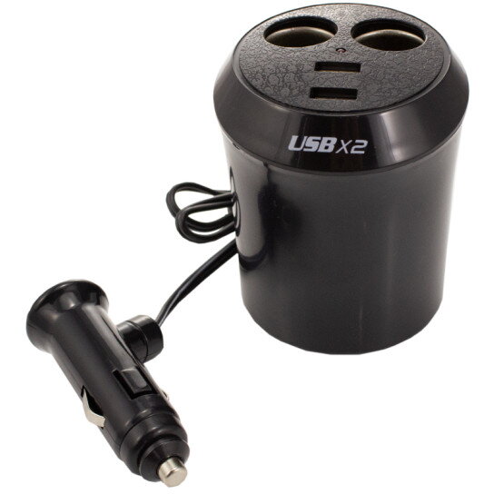 Oferte la Incarcator Bricheta Auto Multifunctional 2x USB 2x Mufe 65W Negru