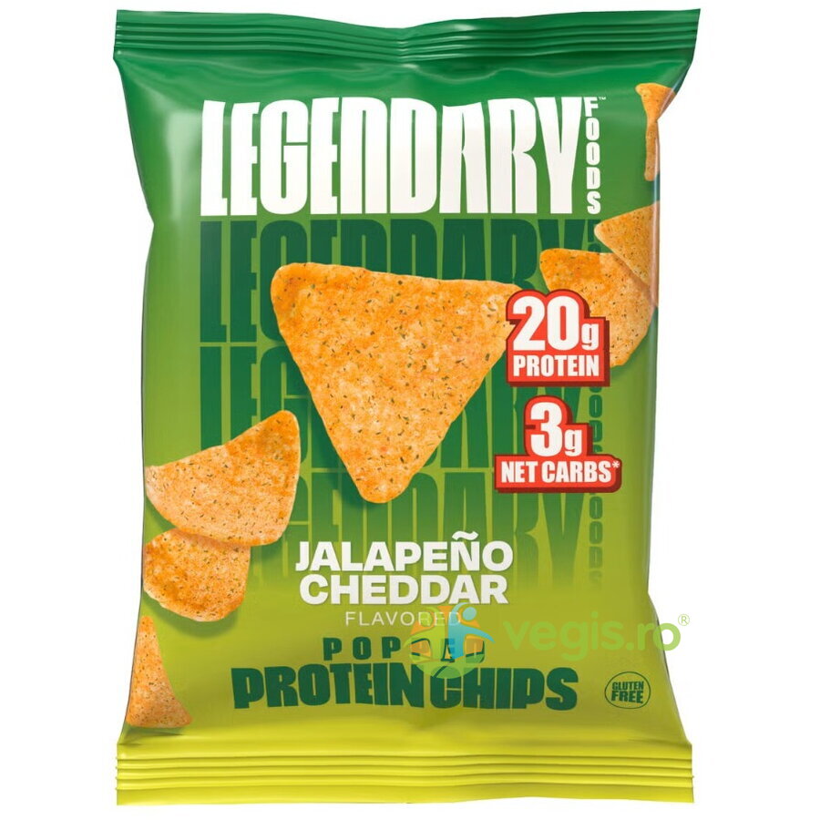 Oferte la Chips-uri Proteice cu Aroma de Jalapeno si Branza Cheddar 34g