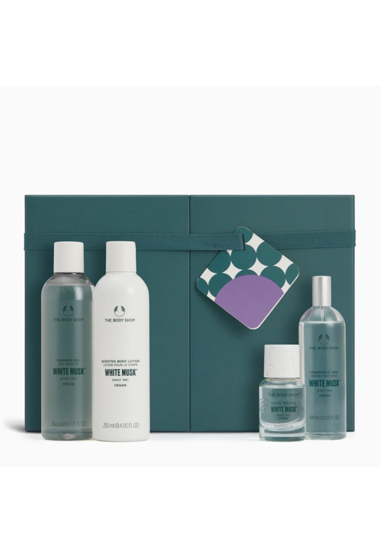 Oferte la Set cosmetice -  White Musk Collection - Gel de dus 250 ml - Lotiune de corp 250 ml - Spray parfumat 100 ml - Apa de toaleta 30 ml