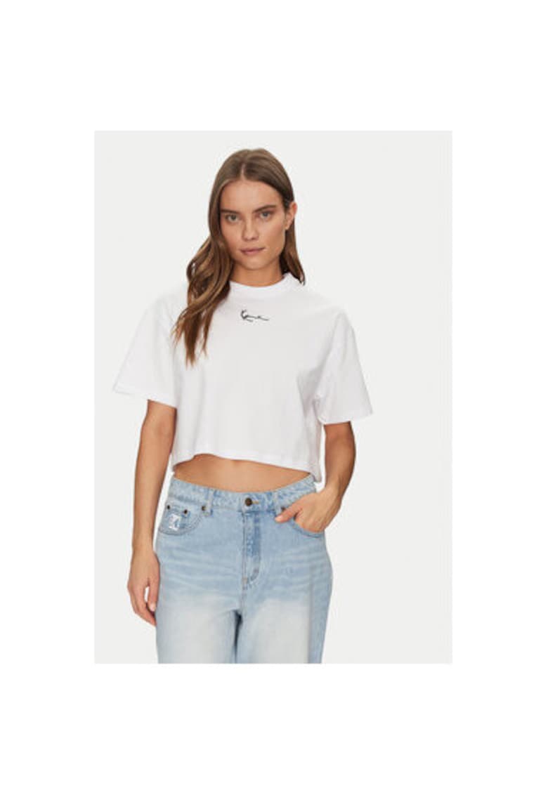 Oferte la Tricou dama -  305293510 - Bumbac - XL INTL - Alb