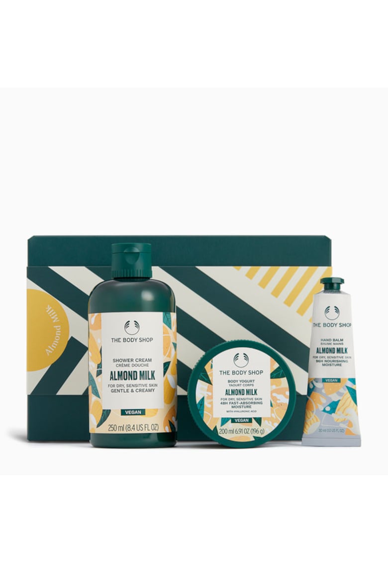 Oferte la Set Cadou  Almond Milk Essentials - 3 produse - hidratare pentru piele uscata si sensibila - multicolor