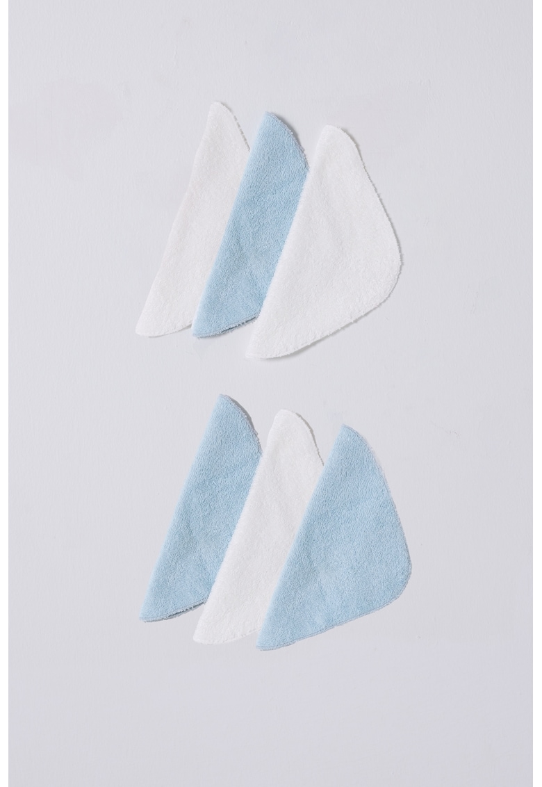 Oferte la Set de prosoape mici - 6 piese - Albastru pastel/Alb murdar