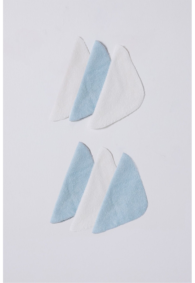 Oferte la Set de prosoape mici - 6 piese - Albastru pastel/Alb optic