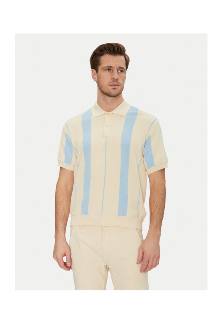 Oferte la Tricou polo barbati  20717954 - Bumbac - Bej - Bej
