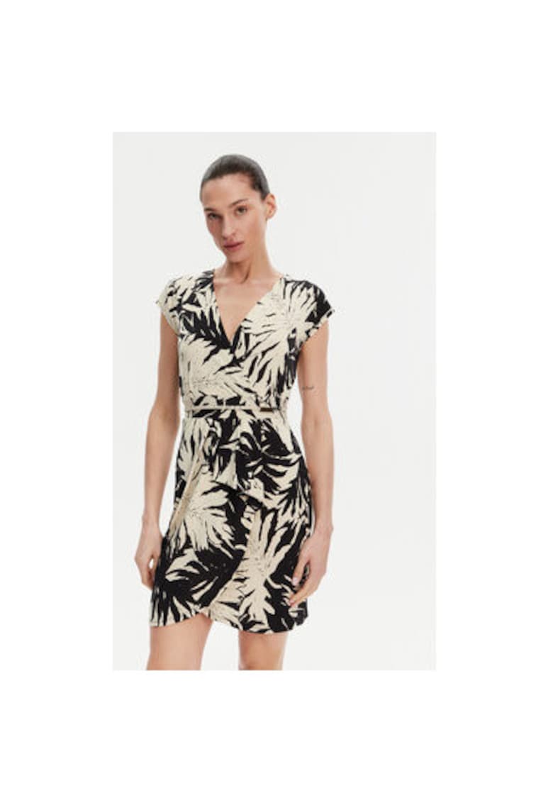 Oferte la Rochie de vara dama  251-RAROSA - Negru/Bej