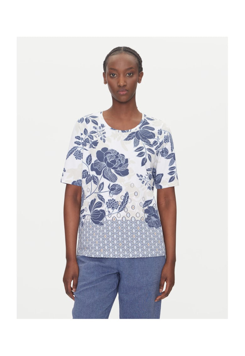 Oferte la Tricou dama  11105108 - Bumbac/Elastan - 46794 - Albastru