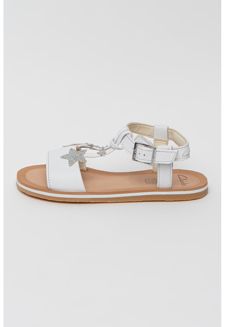 Oferte la Sandale de piele cu insertii stralucitoare Finch Summer