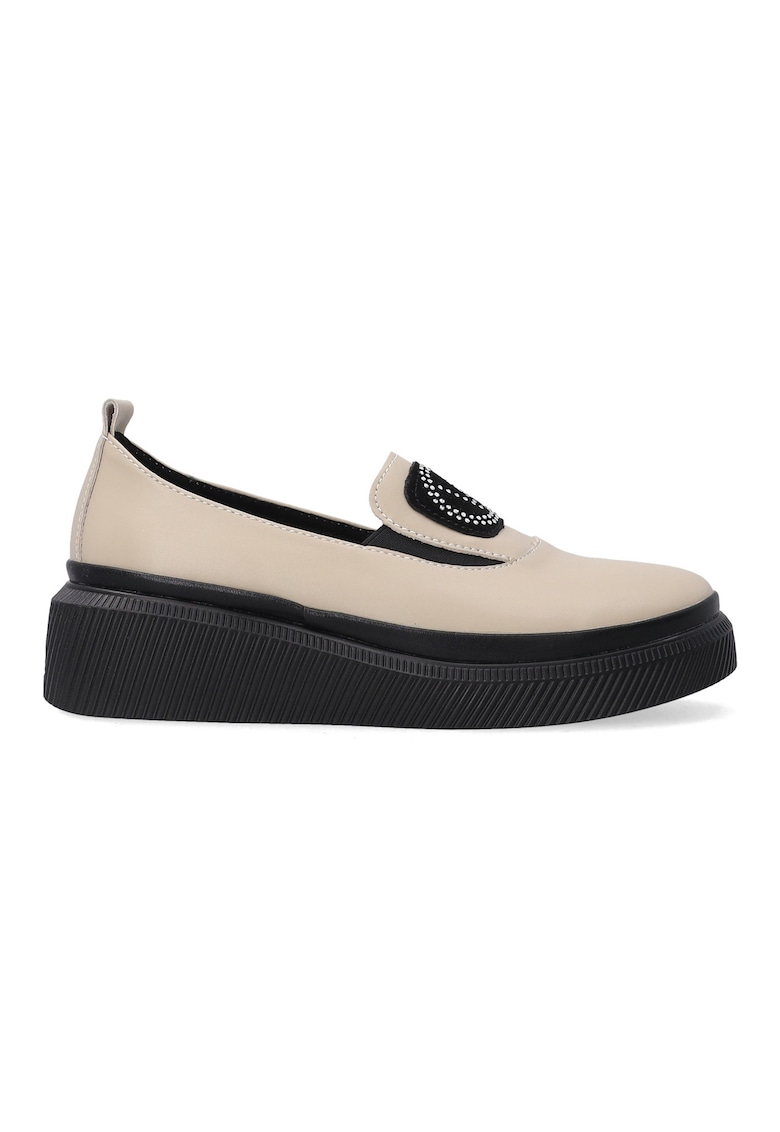 Oferte la Mocasini din piele cu talpa wedge