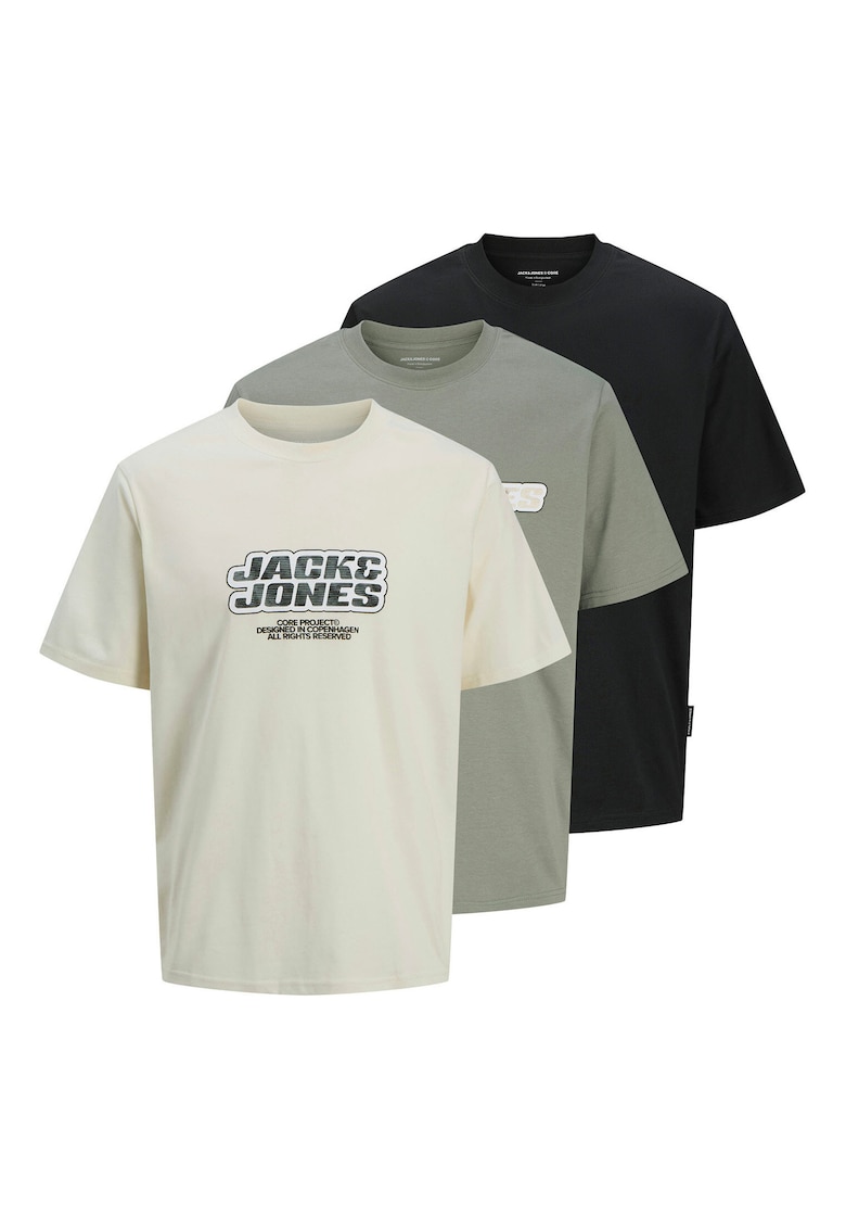 Oferte la Set 3 tricouri barbati Jack Jones - 12284772 - Multicolor - Multicolor