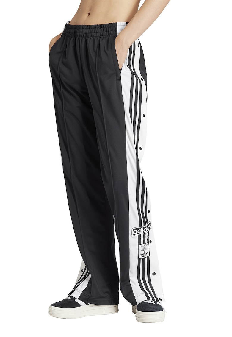 Oferte la Pantaloni de trening cu capse laterale Adibreak - Alb optic/Gri antracit