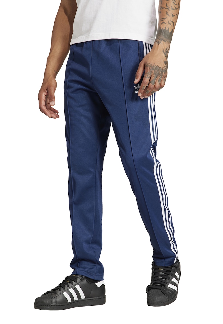 Oferte la Pantaloni de trening cu croiala conica Classic - Alb/Bleumarin