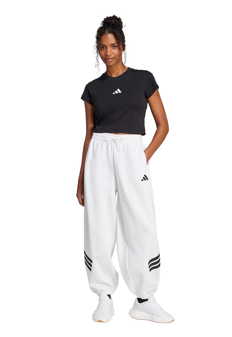 Oferte la Tricou crop din bumbac - Negru