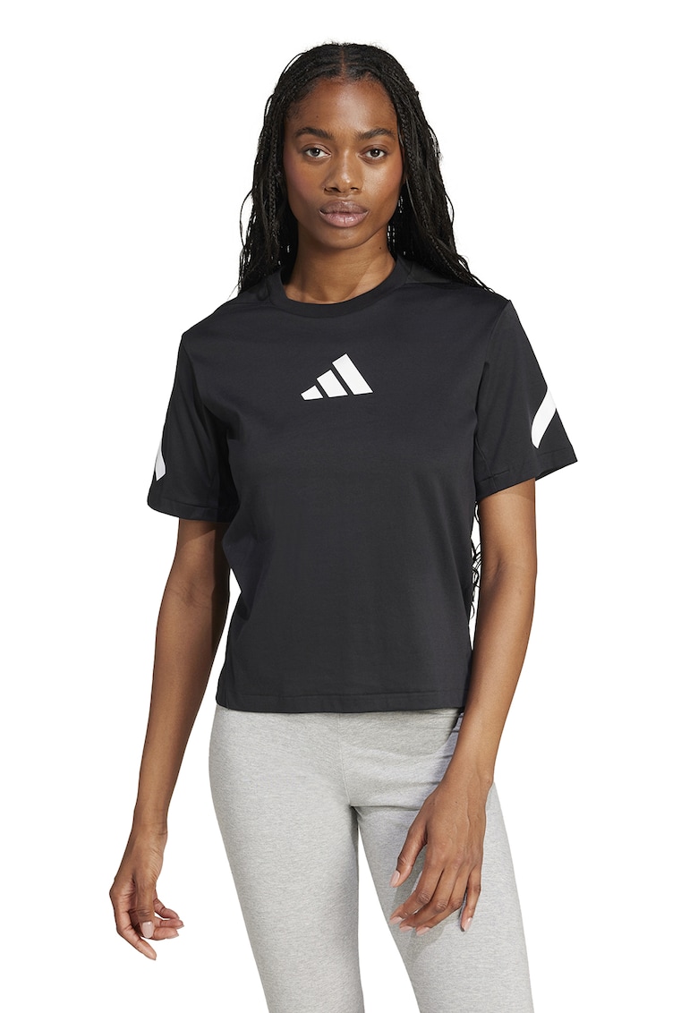 Oferte la Tricou de bumbac cu imprimeu logo Z.N.E. - Alb/Negru