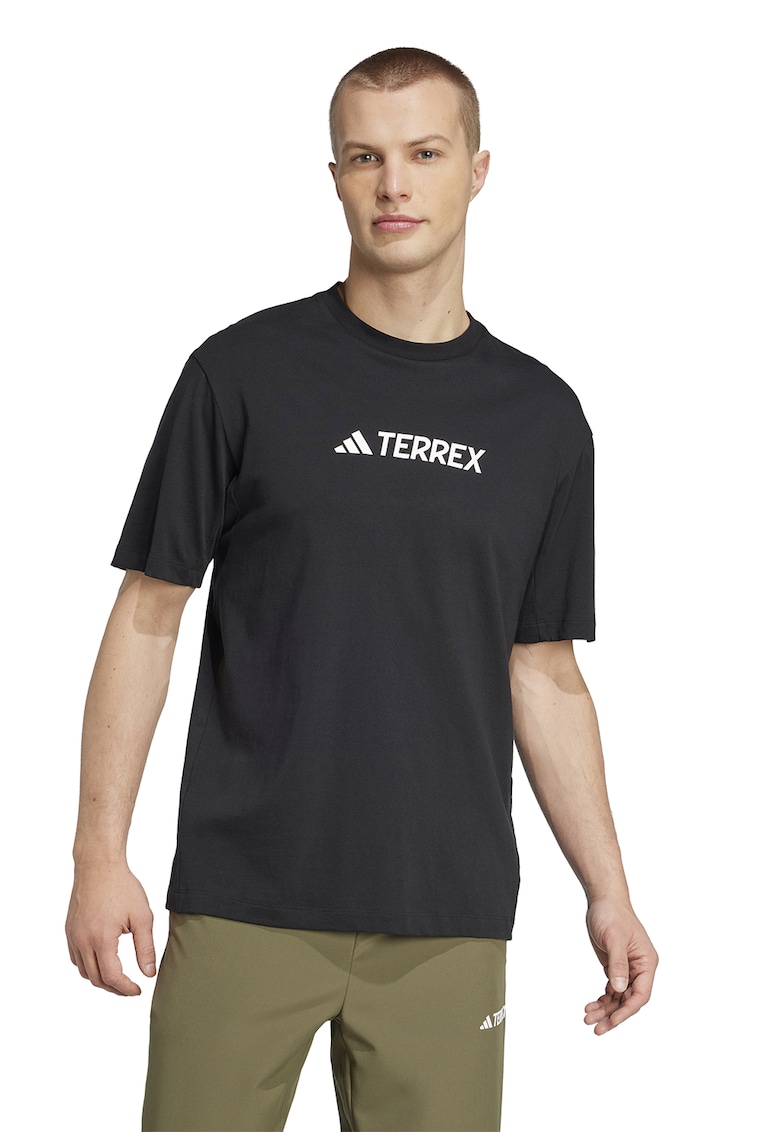 Oferte la Tricou cu imprimeu logo - pentru drumetii Terex - Negru